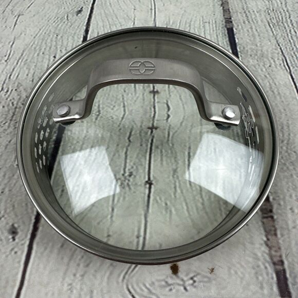 Calphalon‎ Stainless Steel Replacement Glass Vented Lid 5 3/8" ID 6 OD - Picture 1 of 5